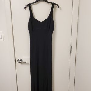 Long black evening dress